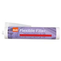 B&Q Flexible Filler White 310ml