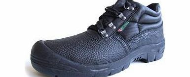 B-Click Footwear S1P 4 D Ring Scuff Cap Chukka Boot Black Size 11 - B-Click Footwear