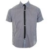 B-Side by Wale B-Side Tied Down Short Sleeve Shirt (Navy)
