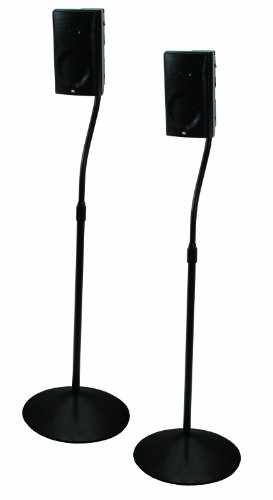 B-Tech BTV910 VENTRY - Home Cinema Speaker Stands (Pair) in Black