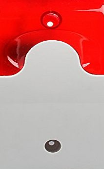 BAAKYEEK 110dB 12V Mini Wired Red Strobe Light Siren Flash amp; Sound Security System Alarm