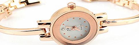 BAAKYEEK Rose Gold Charm New Women Fashion Shining Bracelet Elegant Bangle Wrist Watch