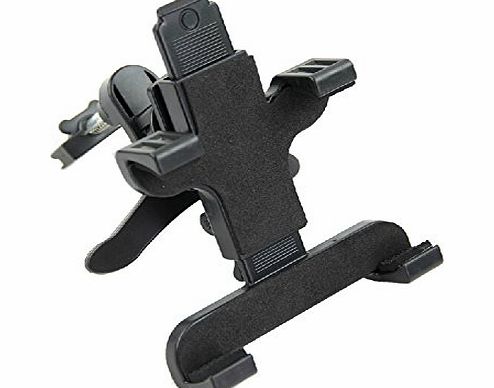 BAAKYEEK Universal In Car Air Vent Mount Holder Stand Cradle With FULL 360 Degrees Rotation for Tablet PC PDA GPS iPad mini 2/1, Samsung Galaxy Tab 7.0 /Note2/Note3, Large Size Mobile Phone Smartphones, Adjust