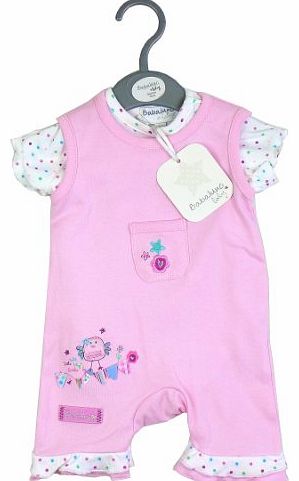 Babaluno Baby Girls Babaluno 2 Piece Romper 