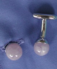 amethyst power ball cufflinks