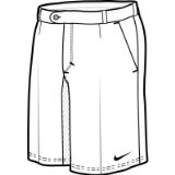 Babolat NIKE Dri-Fit Control Mens Shorts , L, WHITE/BLACK