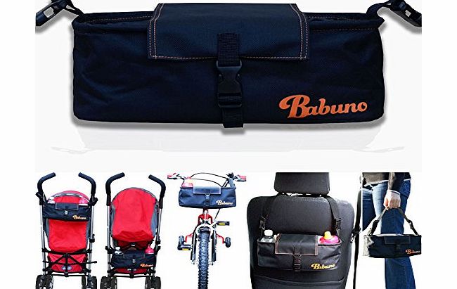 Babuno Premium Quality PUSHCHAIR ORGANISER BABY BAG   FREE Shoulder Strap Included ? Latest Design of Stora