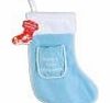 Blue Babys First Christmas Stocking