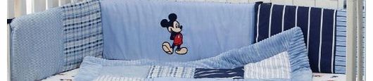 Baby Bedding Design Blue Mickey Mouse Bumper