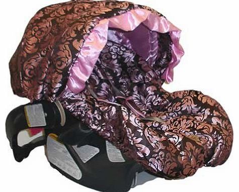 Baby Bella Maya Pink Champagne Infant Car Seat Cover