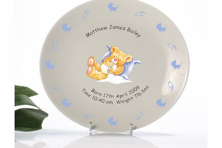 Baby Birth Plate Boy