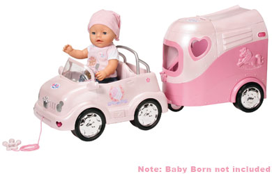 baby born Car and Horse Trailer
