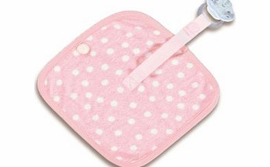 Baby Boum Soft Soother Holder cum Comfort and Security Blanket (Candy Pink)