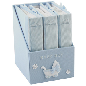 Baby Boy Triple First Year Photo Albums