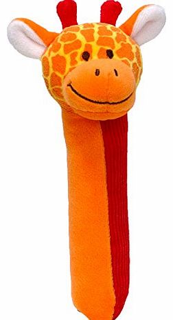 Baby By Fiesta Crafts Giraffe Squeakaboo Squeaker and Rattle Toy