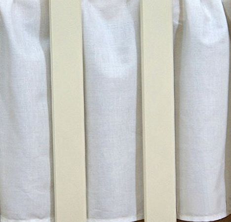 Baby Comfort Baby Frilled Sheet Cot Bed Valance To Fit Cot Bed 140 x 70 cm - WHITE