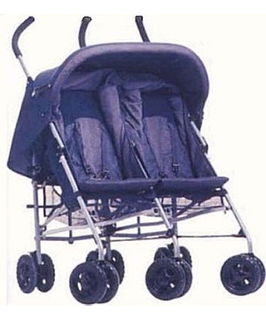 Baby Dan Twin STROLLER with RAINCOVER.