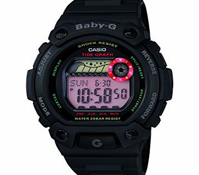 Baby-G by Casio Ladies Black Tidegraphy Sports