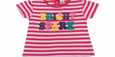 Baby Girls Striped Bright Sparks T Shirt L1/C14