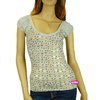 Baby Phat All Over BP Tie Back T-Shirt (Ash)