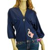 Baby Phat Drapey Top Hoody (Navy)