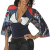 Baby Phat Floral Fan Batwing Top