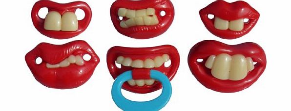 baby pro 6 Very Funny Baby/toddler Dummies Soothers Pacifiers Fancy Dress Novelty