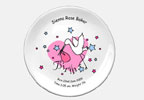 Baby products Personalised Birth Plate - Pink