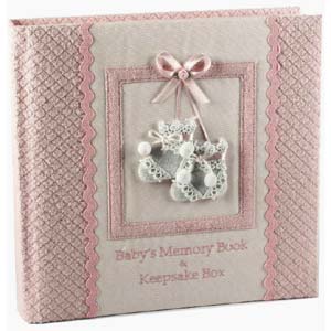 baby s Girl Memory Book And Keepsake Box