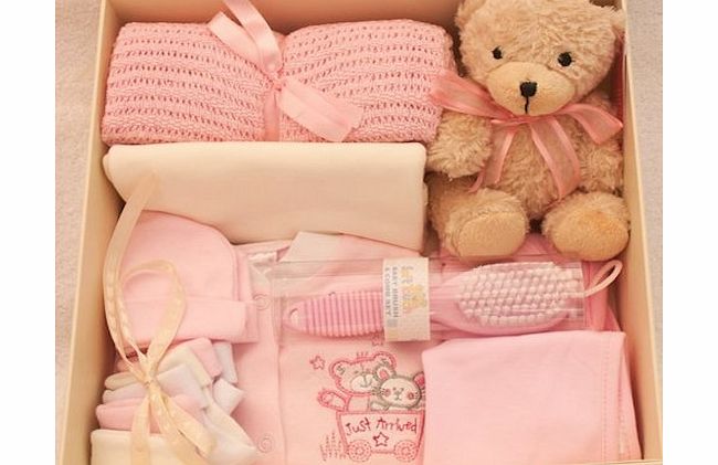 Baby Shower New Baby Layette Keep Sake Gift Set (Pink)