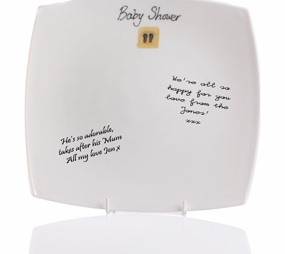 Baby Shower Signature Plate
