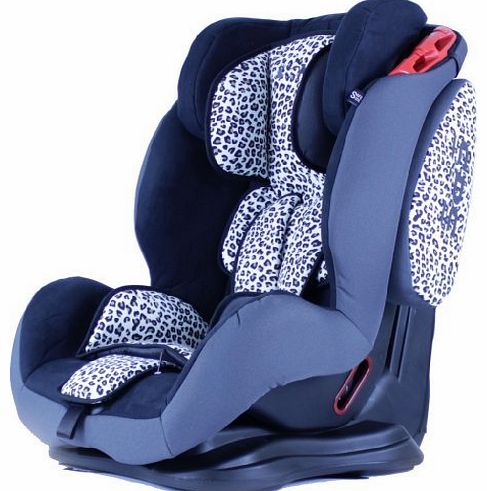 Baby Travel iSAFE Comfy Padded CARSEAT CAR SEAT IN WHITE LEOPARD GROUP 1 2 3 - 9months 