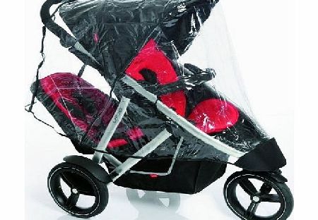 Baby Travel Raincover To Fit Phil and Teds Vibe Double