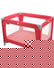 Baby Weavers Traveller Travel Cot - Red