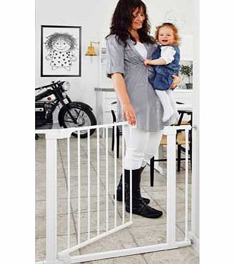 BabyDan Auto Close Safety Gate - White