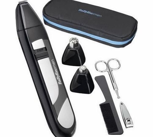 HIGH QUALITY BABYLISS MINI TRIM BATTERY HAIR TRIMMER CLIPPER SHAVER NOSE EAR EYEBROW KIT