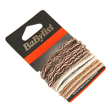 Babyliss Mixed Elaxtics Brown Patterned Elastic
