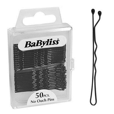 Babyliss No-Ouch Black Bobby Pins x 50
