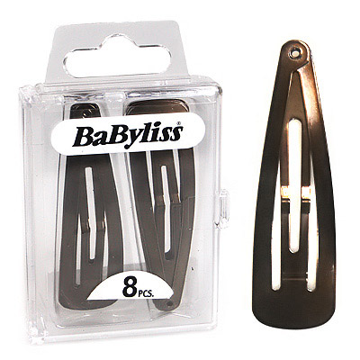 Babyliss Snap Clips Hair Slides x 8
