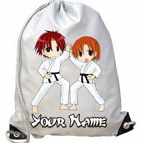 BabySmiles Personalised Kids Karate Gym / PE / Swimming Bag