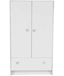 Avalon Nursery Wardrobe - White