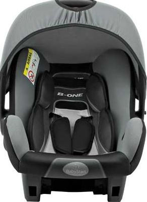 BabyStart BeOne Group 0  Car Seat - Black and Grey