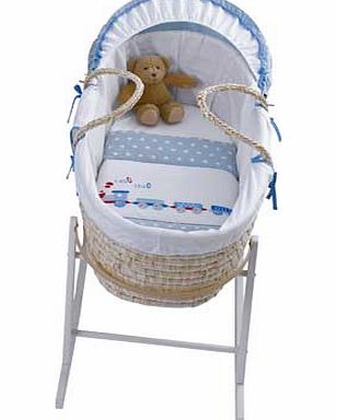 BabyStart My Toybox Moses Basket - Blue