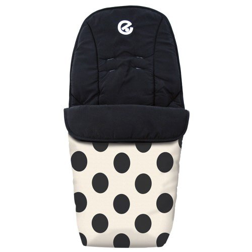 Babystyle  Oyster Cosytoes FOOTMUFF in VOGUE Dalmatian for Baby Pushchairs