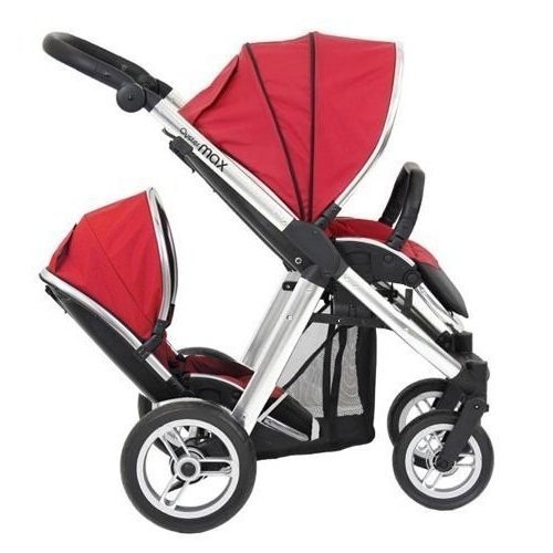  Oyster MAX Inline Double Baby Pushchair (inc 2nd Seat) Tomato Red