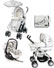 Babystyle Lux 3in1 Travel System Aero White inc