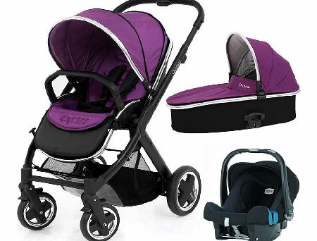 BabyStyle Oyster 2 Black/Grape Baby-Safe SHR Set 2