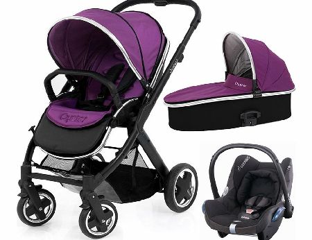 BabyStyle Oyster 2 Black/Grape Cabriofix Set 2
