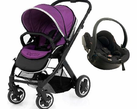 BabyStyle Oyster 2 Black/Grape Izi Go Set 1