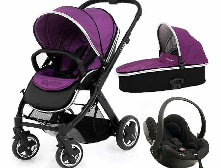 BabyStyle Oyster 2 Black/Grape Izi Go Set 2